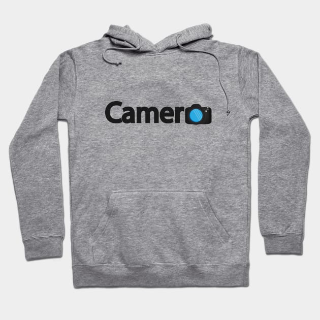 Camera creative typographic logo design Hoodie by It'sMyTime